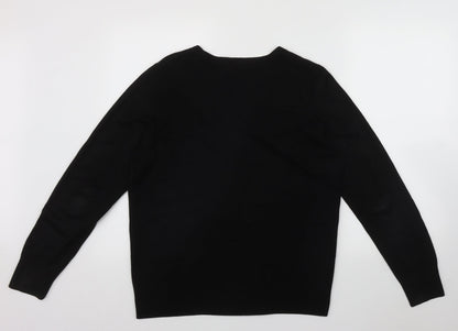 Womens UK Size One Size Marks and Spencer Black Cardigan Jumper
