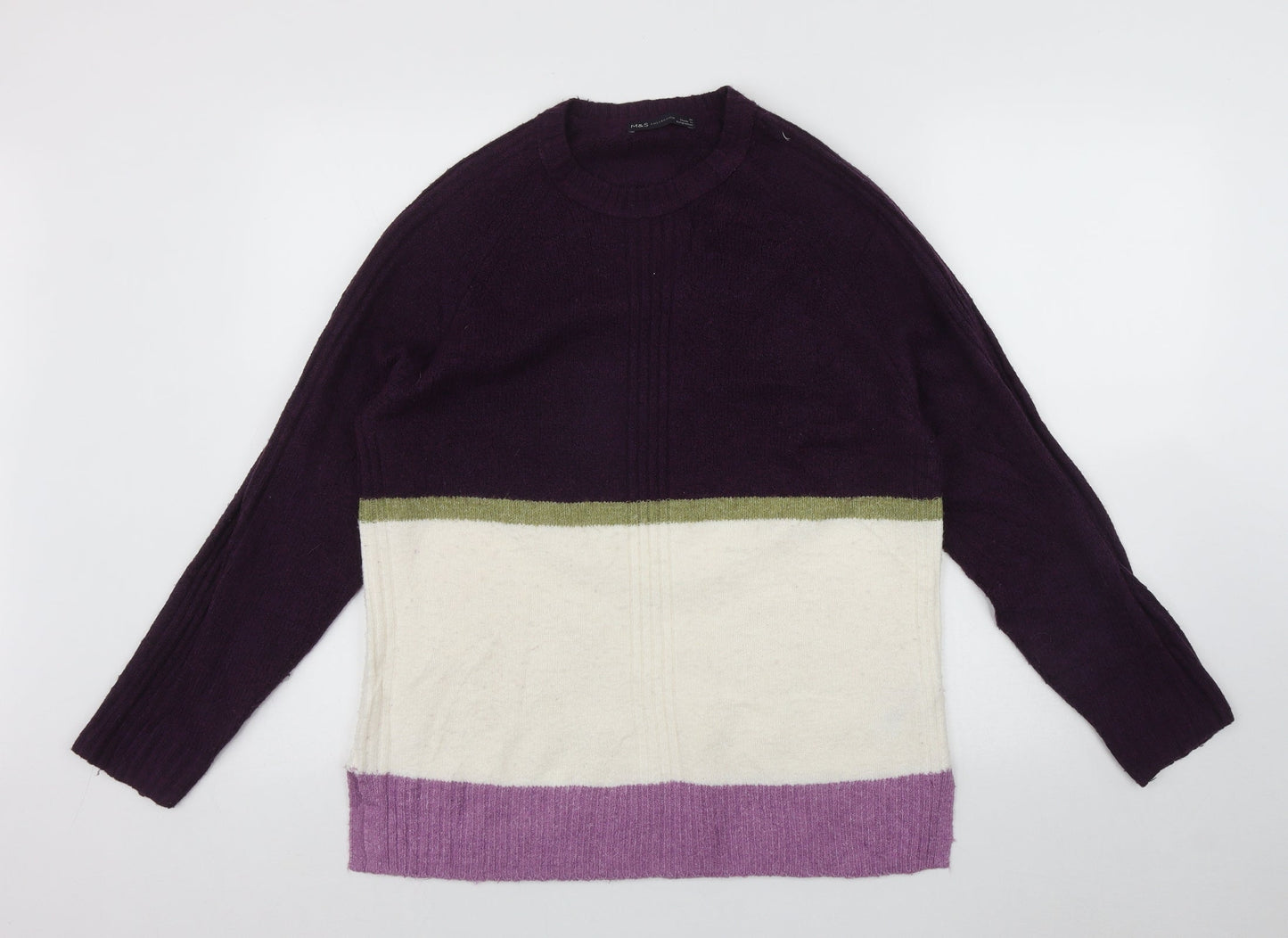 Womens UK Size M Marks and Spencer Multicoloured Pullover Jumper