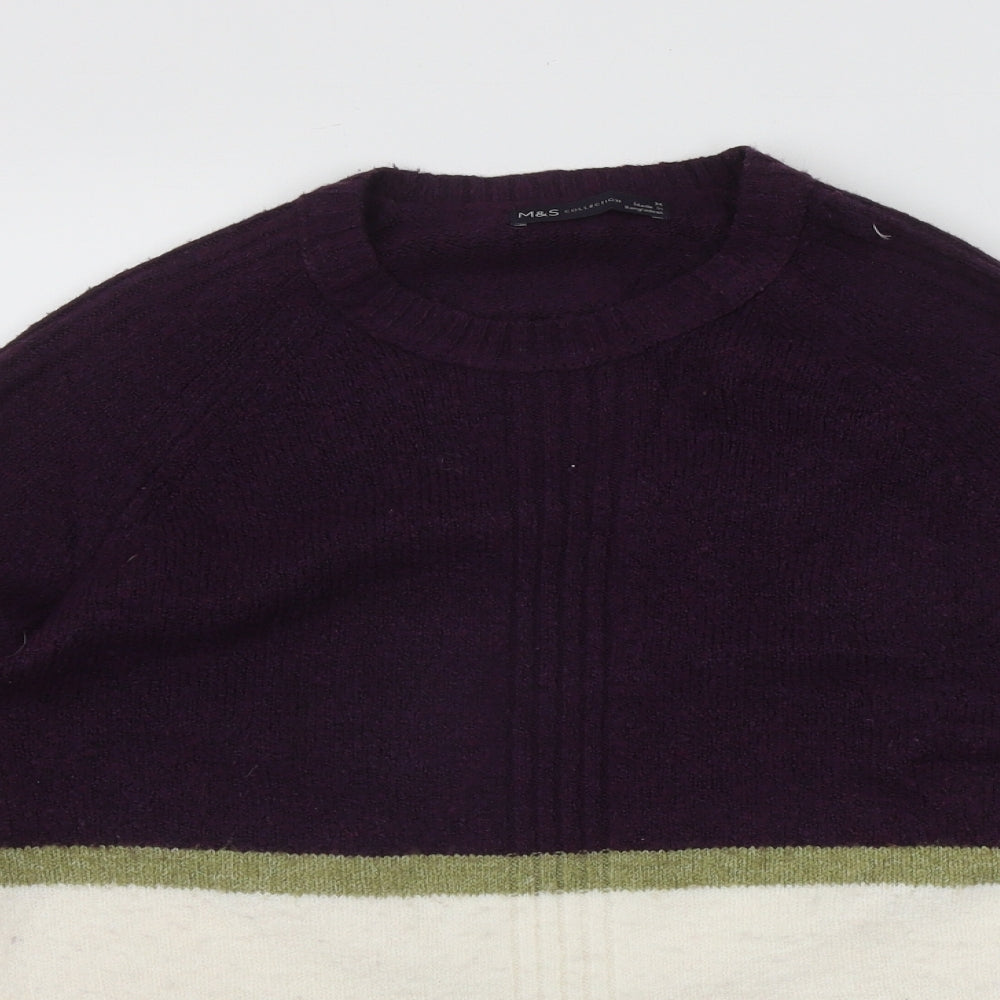 Womens UK Size M Marks and Spencer Multicoloured Pullover Jumper