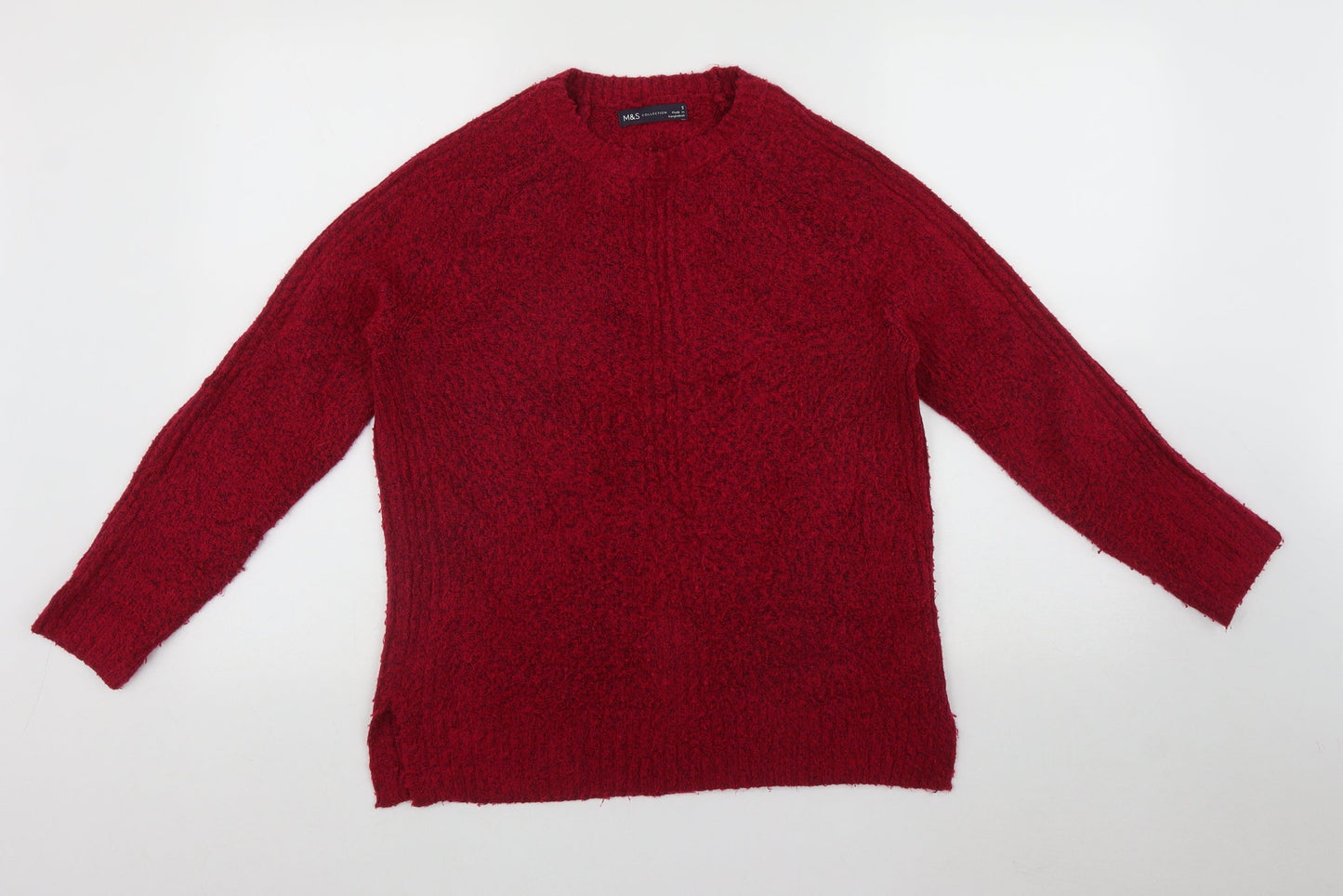 Womens UK Size S Marks and Spencer Pink Pullover Jumper