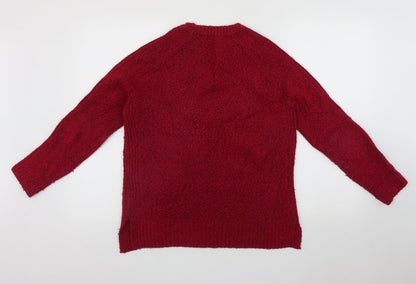 Womens UK Size S Marks and Spencer Pink Pullover Jumper