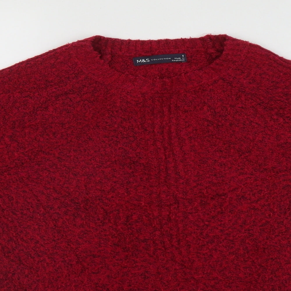 Womens UK Size S Marks and Spencer Pink Pullover Jumper