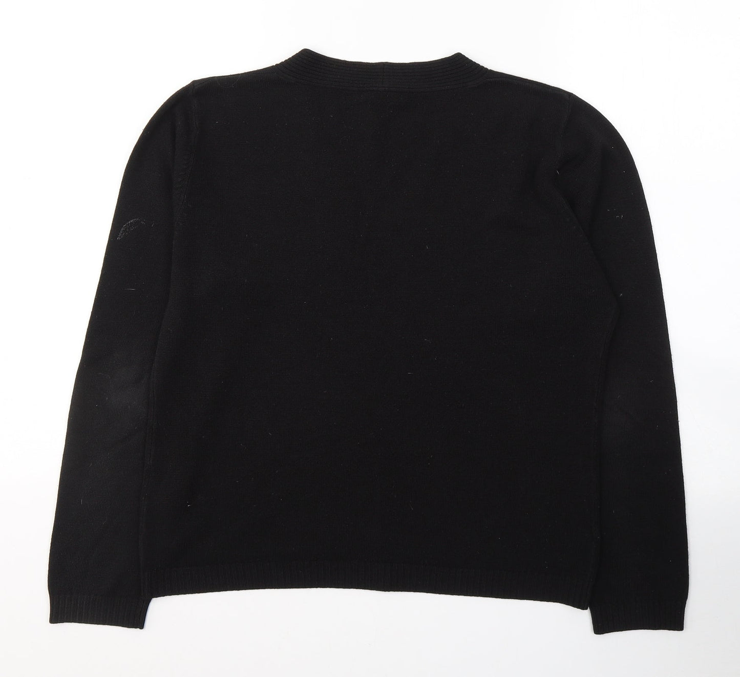 Womens UK Size L Debbie Morgan Black Pullover Jumper