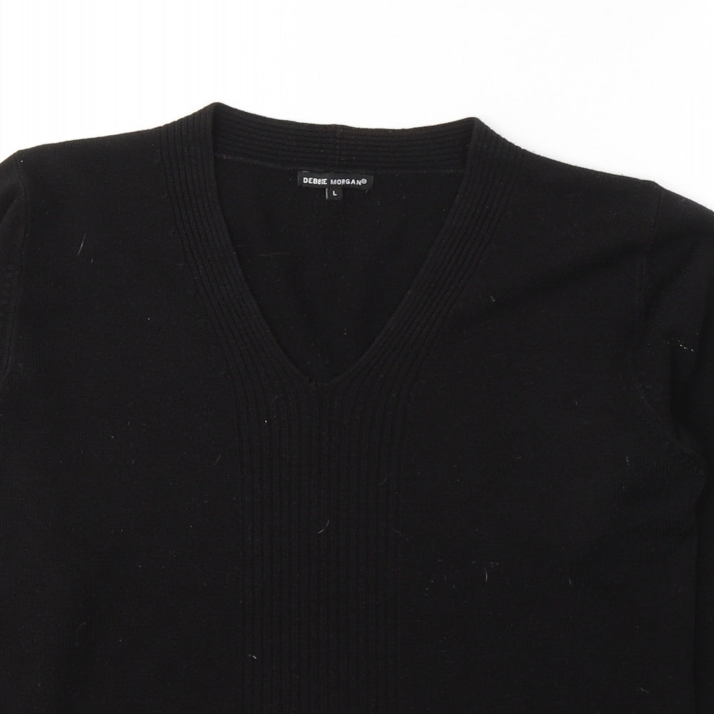 Womens UK Size L Debbie Morgan Black Pullover Jumper