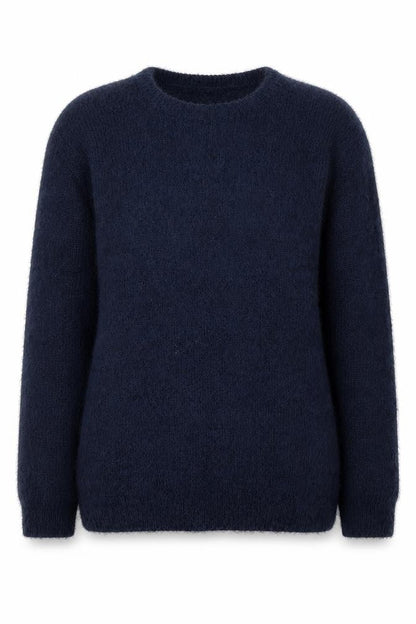 Studio Womens Blue Round Neck  Polyester Pullover Jumper Size 8