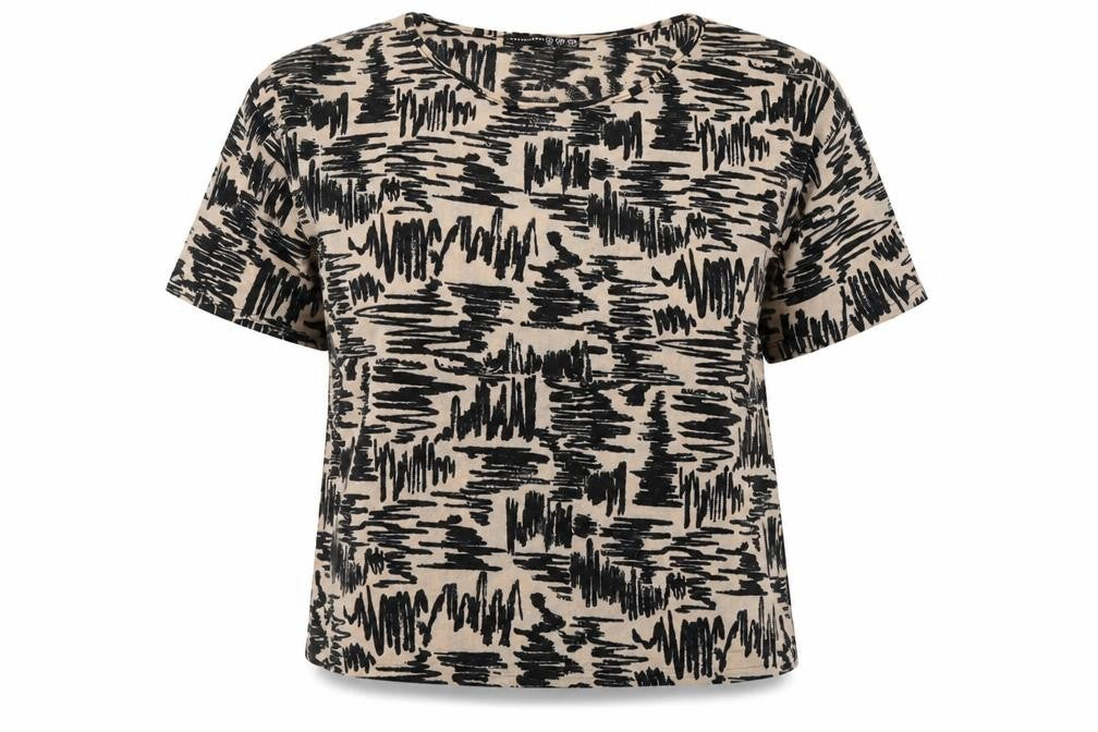 Womens UK Size 14 Atmosphere Beige Basic T-Shirt