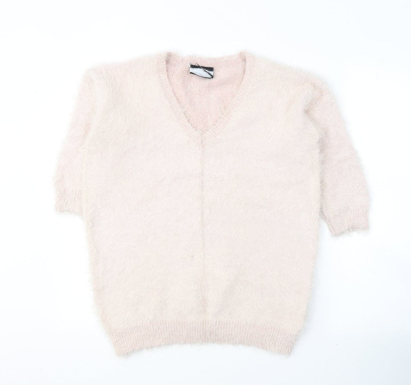Womens UK Size S Preworn Pink Pullover Jumper