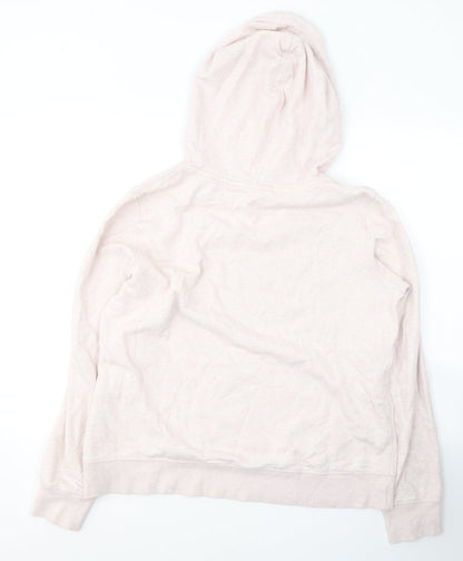 H&M Womens Pink  Cotton Pullover Hoodie Size L  Pullover