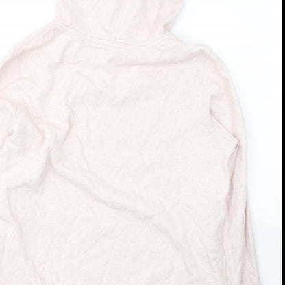 H&M Womens Pink  Cotton Pullover Hoodie Size L  Pullover