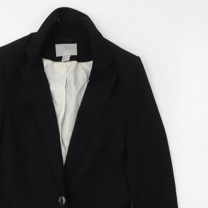 Womens UK Size 10 H&M Regular Black Suit Jacket
