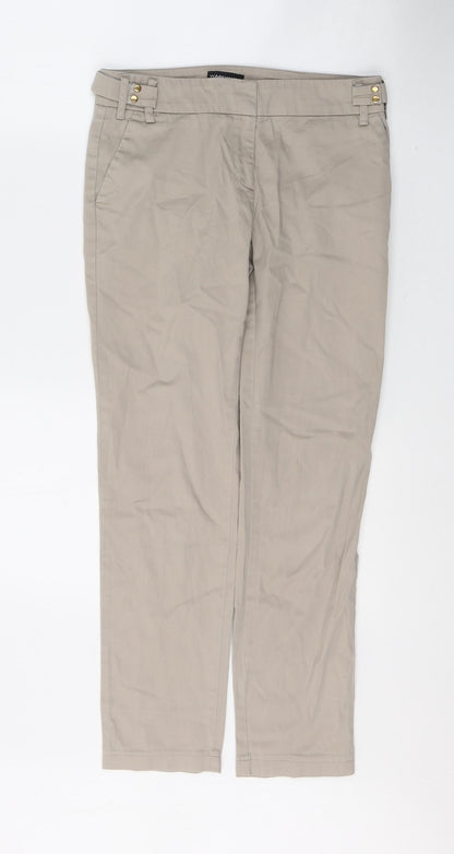 Womens UK Size 8 Warehouse Regular Fit Skinny Beige Jeans