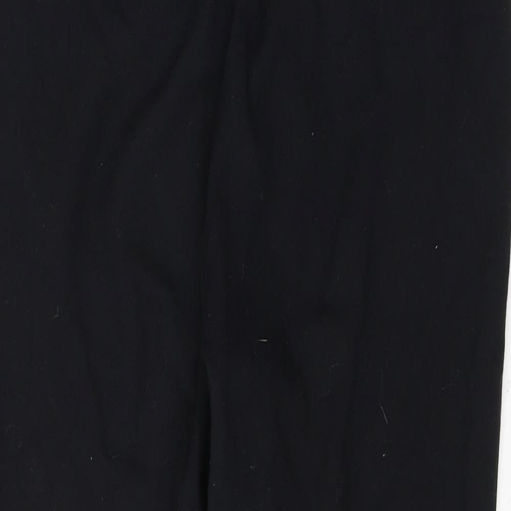 Marks and Spencer Womens Black  Polyester Trousers  Size 10 L25 in Regular