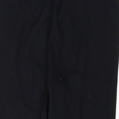 Marks and Spencer Womens Black  Polyester Trousers  Size 10 L25 in Regular