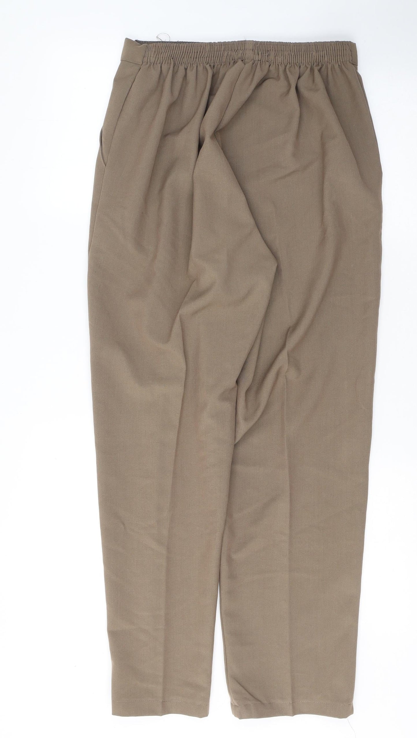 Womens UK Size 16 Preworn Regular Fit  Brown Trousers