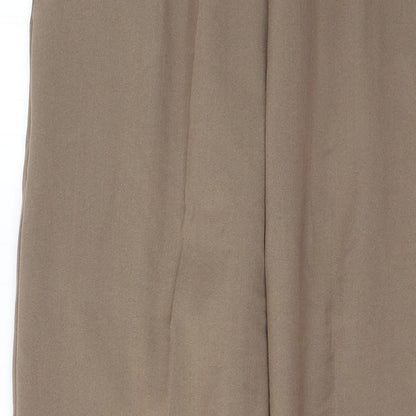 Womens UK Size 16 Preworn Regular Fit  Brown Trousers