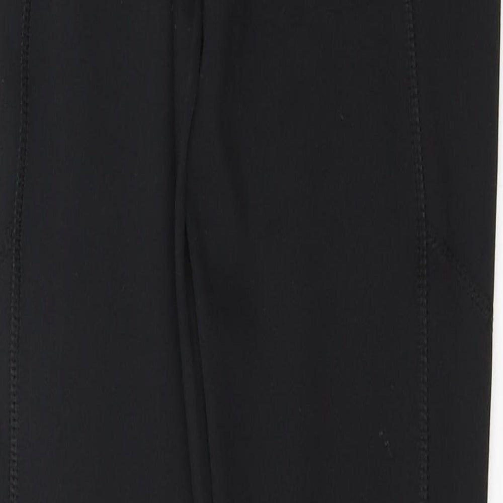 WORKOUT Womens Black  Polyester Pedal Pusher Leggings Size XS L27 in Regular Pullover