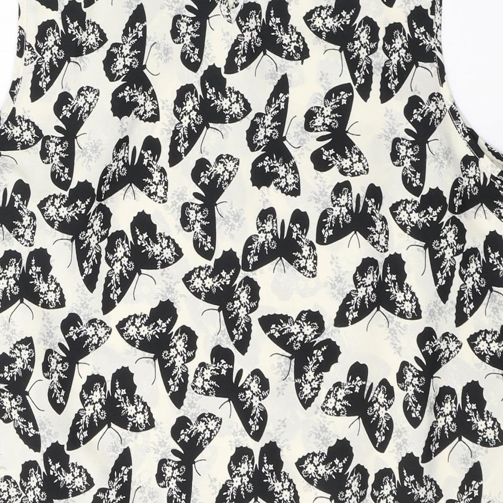 Womens UK Size 14 Kushi Ivory Basic Blouse