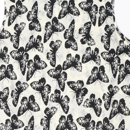 Womens UK Size 14 Kushi Ivory Basic Blouse
