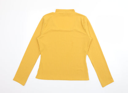 Womens UK Size 14 Quiz Yellow Pullover Jumper
