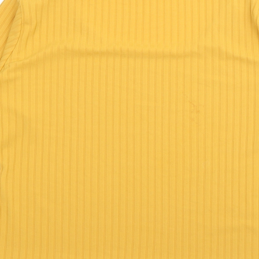 Womens UK Size 14 Quiz Yellow Pullover Jumper