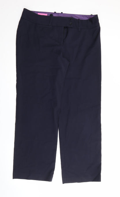 Brook Taverner Womens Black  Polyester Trousers  Size 18 L29 in Regular