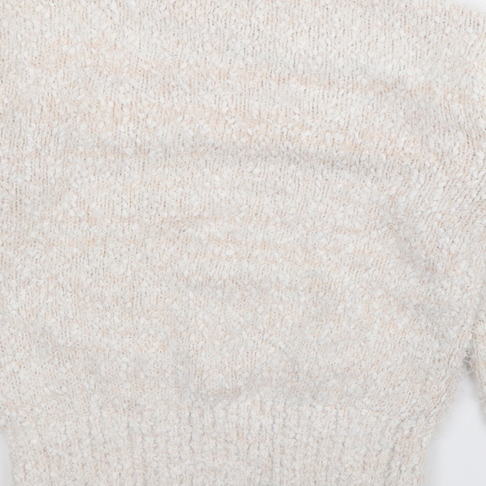 Womens UK Size S Papaya Ivory Pullover Jumper