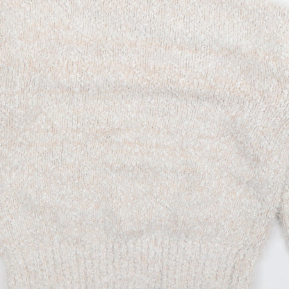 Womens UK Size S Papaya Ivory Pullover Jumper