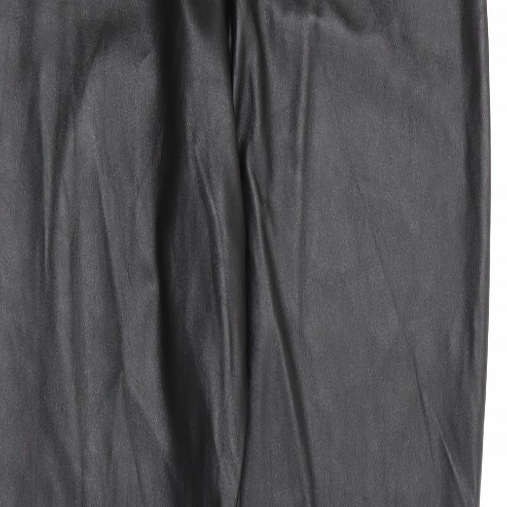 Womens UK Size 8 PRETTYLITTLETHING  Pedal Pusher Black Leggings