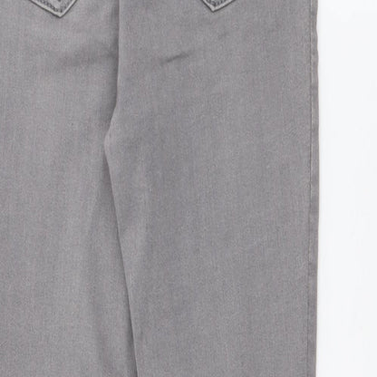 New Look Womens Grey  Cotton Skinny Jeans Size 10 L27 in Regular