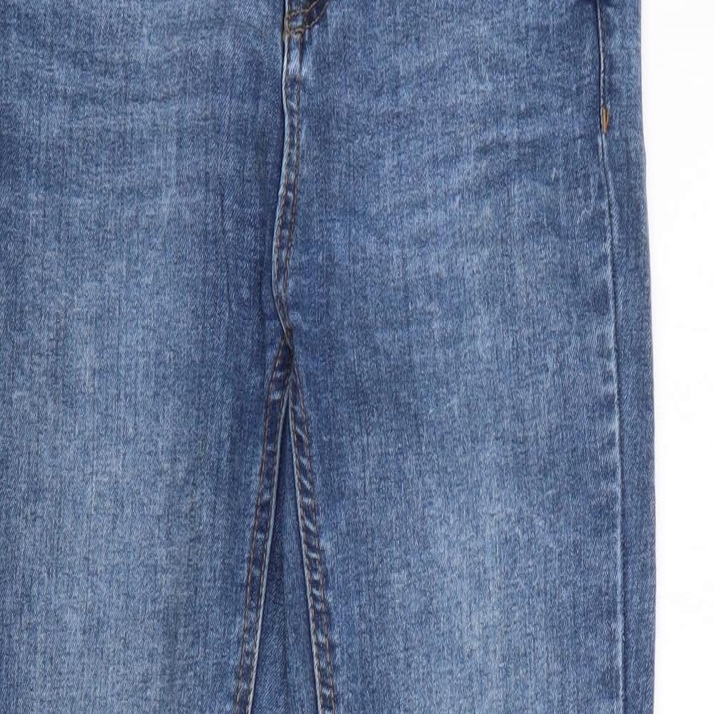 New Look Womens Blue  Cotton Skinny Jeans Size 8 L26 in Regular