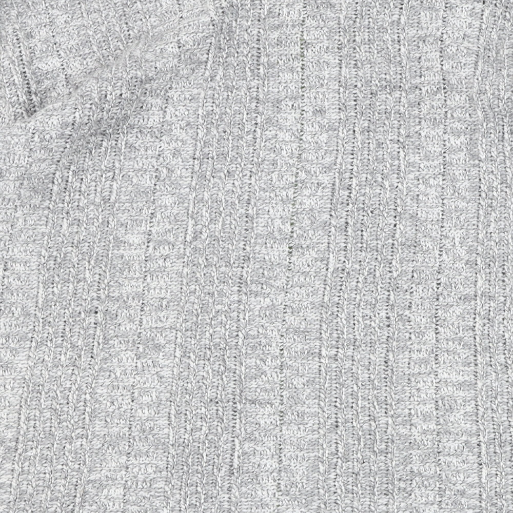 Womens UK Size XL Marks and Spencer Grey Full Zip Jumper