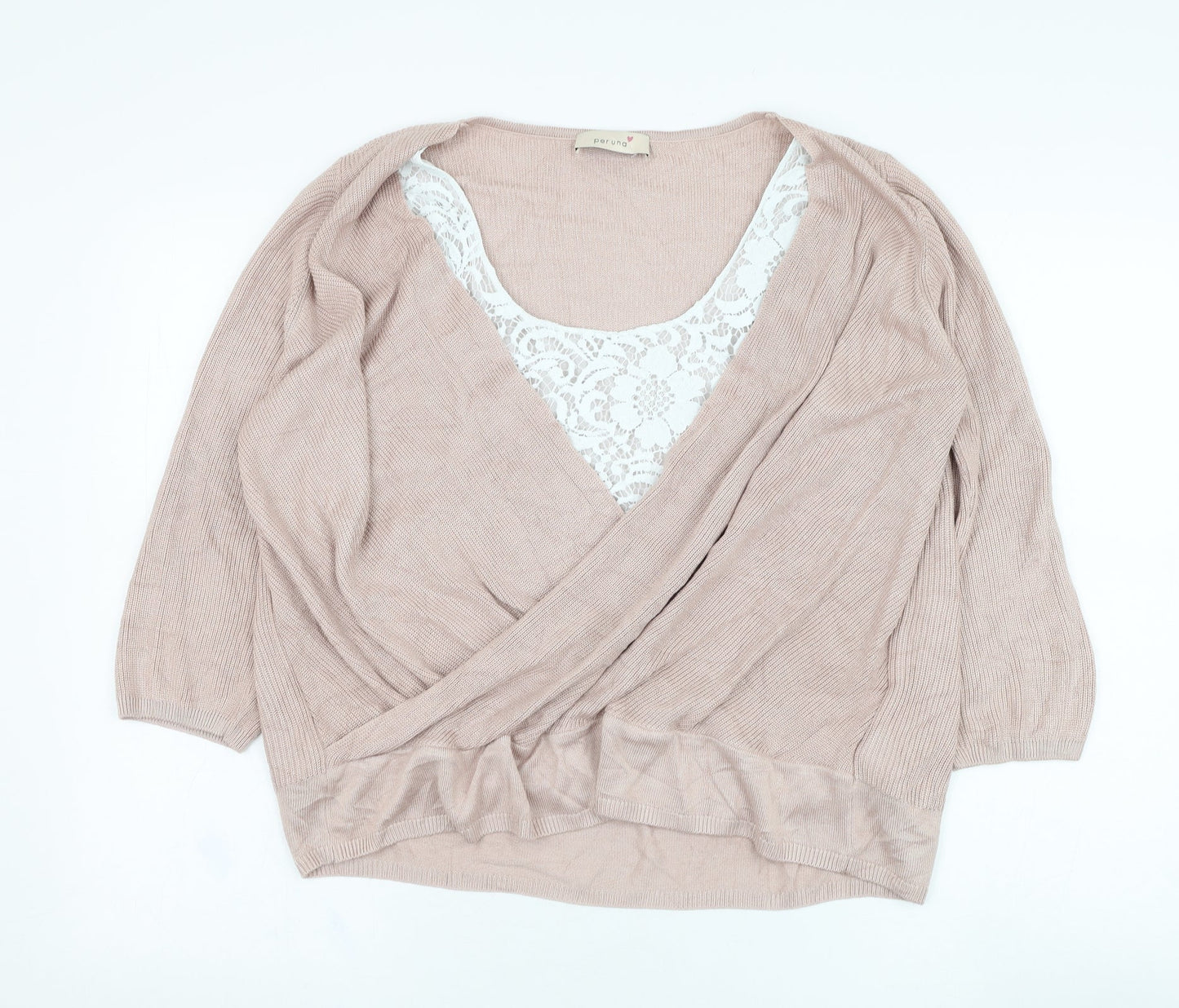 Womens UK Size 16 Marks and Spencer Pink Pullover Jumper