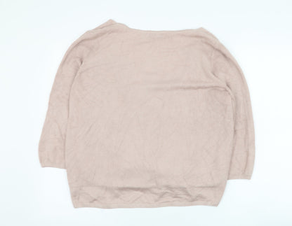 Womens UK Size 16 Marks and Spencer Pink Pullover Jumper