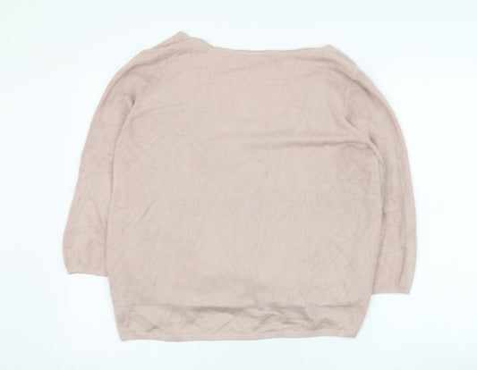 Womens UK Size 16 Marks and Spencer Pink Pullover Jumper
