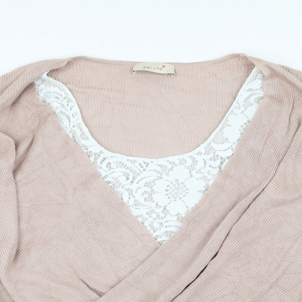 Womens UK Size 16 Marks and Spencer Pink Pullover Jumper