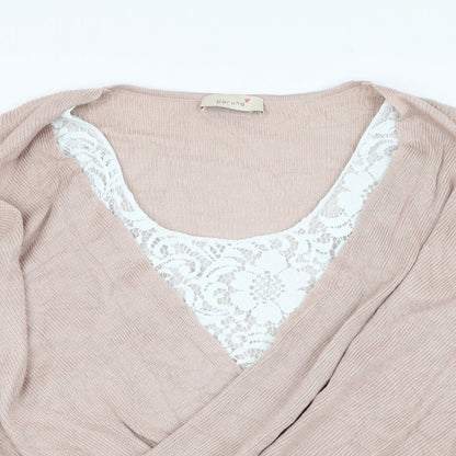 Womens UK Size 16 Marks and Spencer Pink Pullover Jumper