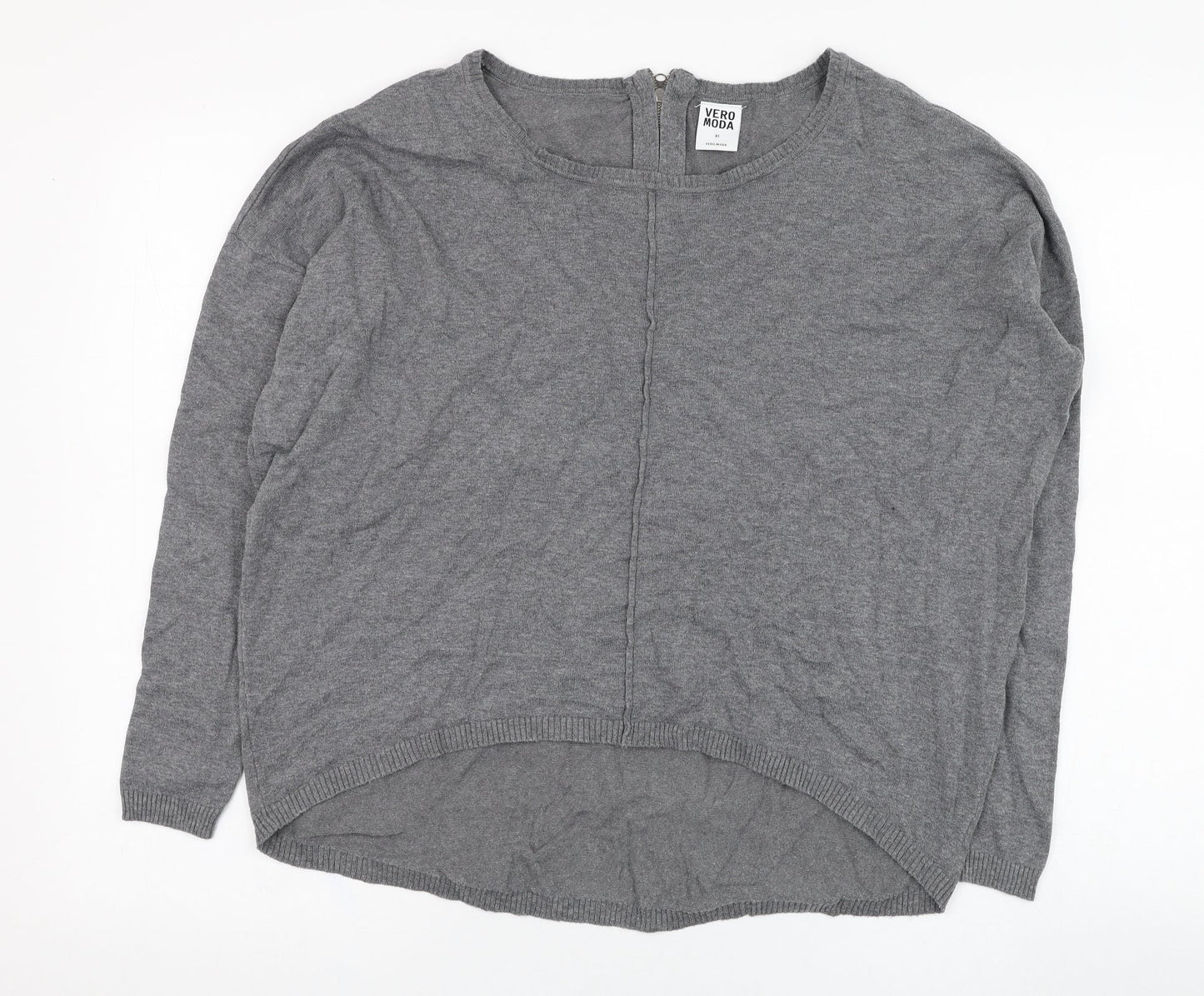 Womens UK Size XS Vera Moda Grey Pullover Jumper
