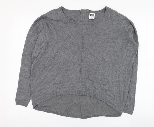 Womens UK Size XS Vera Moda Grey Pullover Jumper