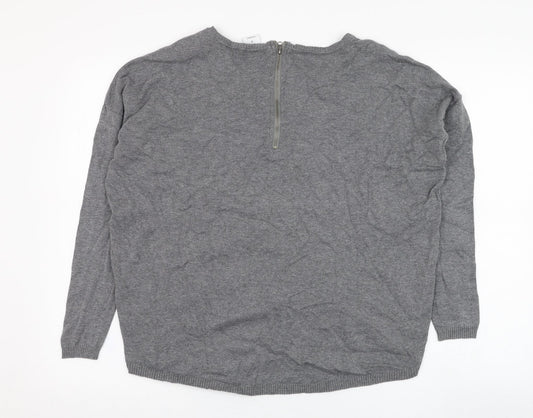 Womens UK Size XS Vera Moda Grey Pullover Jumper