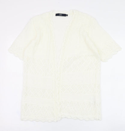 Womens UK Size 14 Isle Ivory Cardigan Jumper