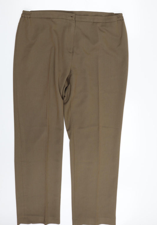 Womens UK Size 18 GERARD Regular Fit  Green Trousers