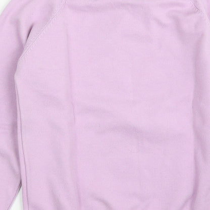 Womens UK Size S Apricot Purple Pullover Jumper