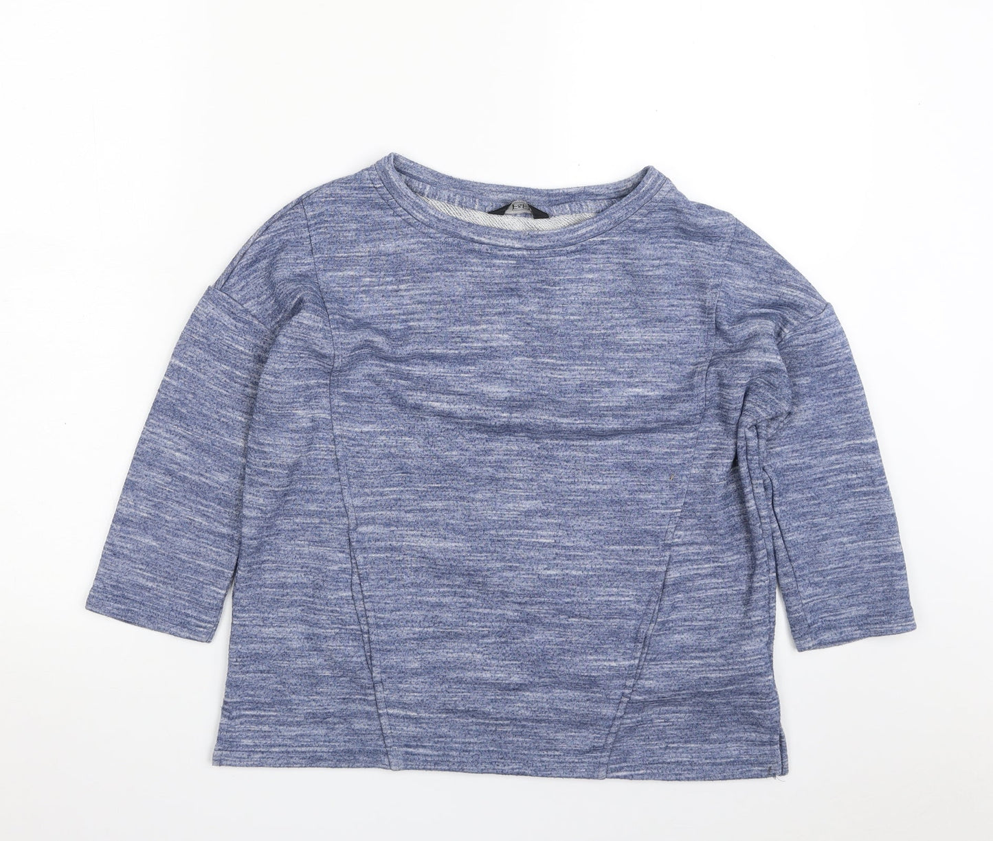 F&F Womens Blue  Polyester Pullover Sweatshirt Size 6  Pullover