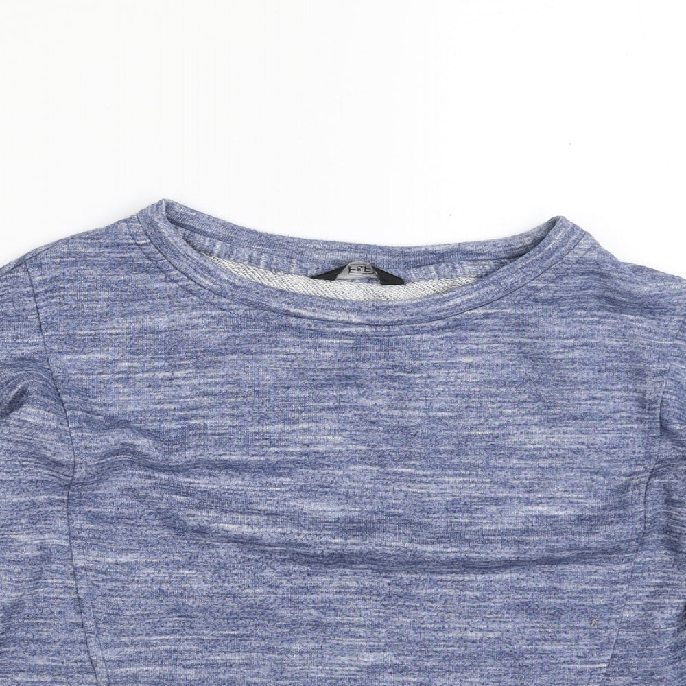 F&F Womens Blue  Polyester Pullover Sweatshirt Size 6  Pullover