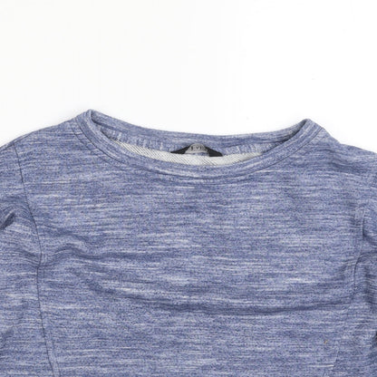 F&F Womens Blue  Polyester Pullover Sweatshirt Size 6  Pullover