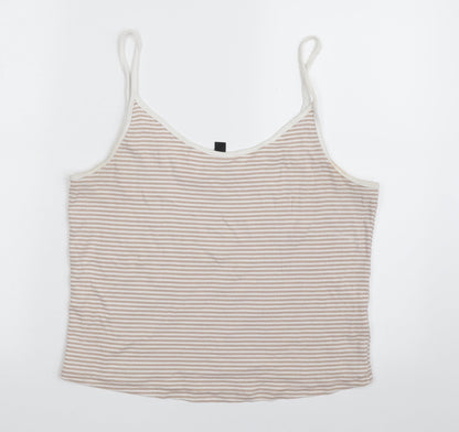 Womens UK Size 18 New Look Beige Camisole Tank