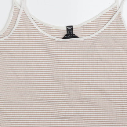 Womens UK Size 18 New Look Beige Camisole Tank
