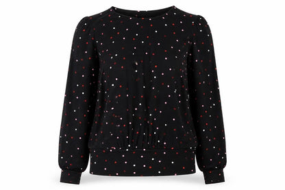 Womens UK Size 8 Warehouse Black Basic Blouse