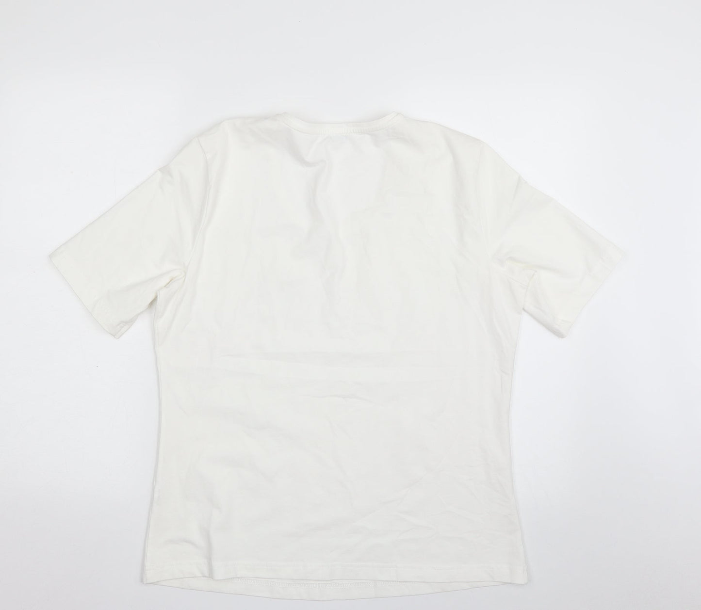 Womens UK Size M Gerry Weber White Basic T-Shirt