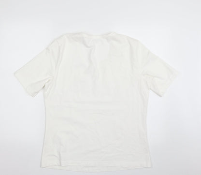 Womens UK Size M Gerry Weber White Basic T-Shirt